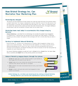How Bristol can Revitalize your marketing plan