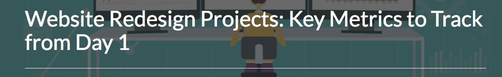 modern website design projects key metrics to track